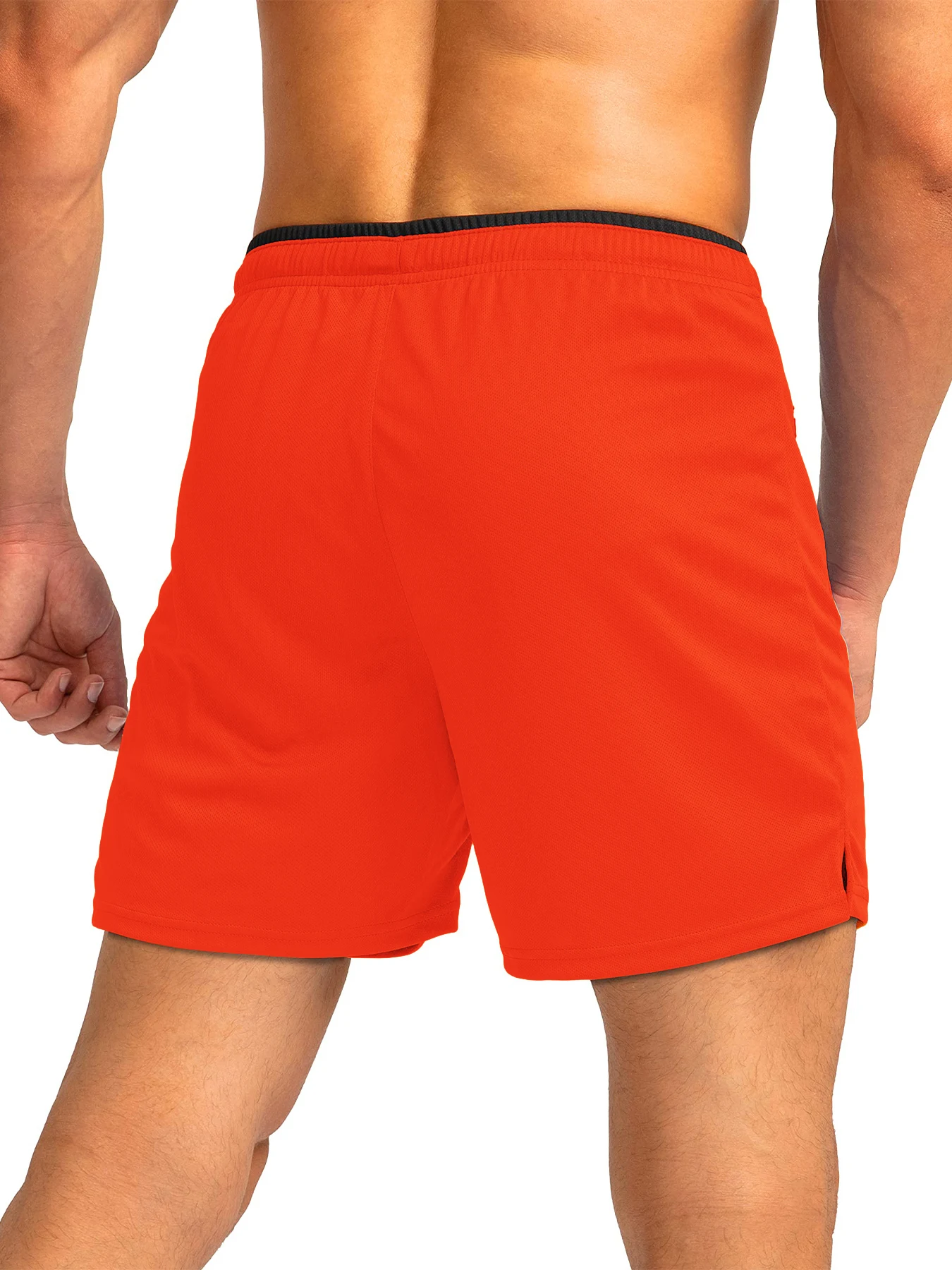 Herren-Laufshorts mit Reißverschlusstaschen, schnelltrocknend, geeignet für Fitness-Workouts, 5-Zoll-Herrenshorts – Detail 23