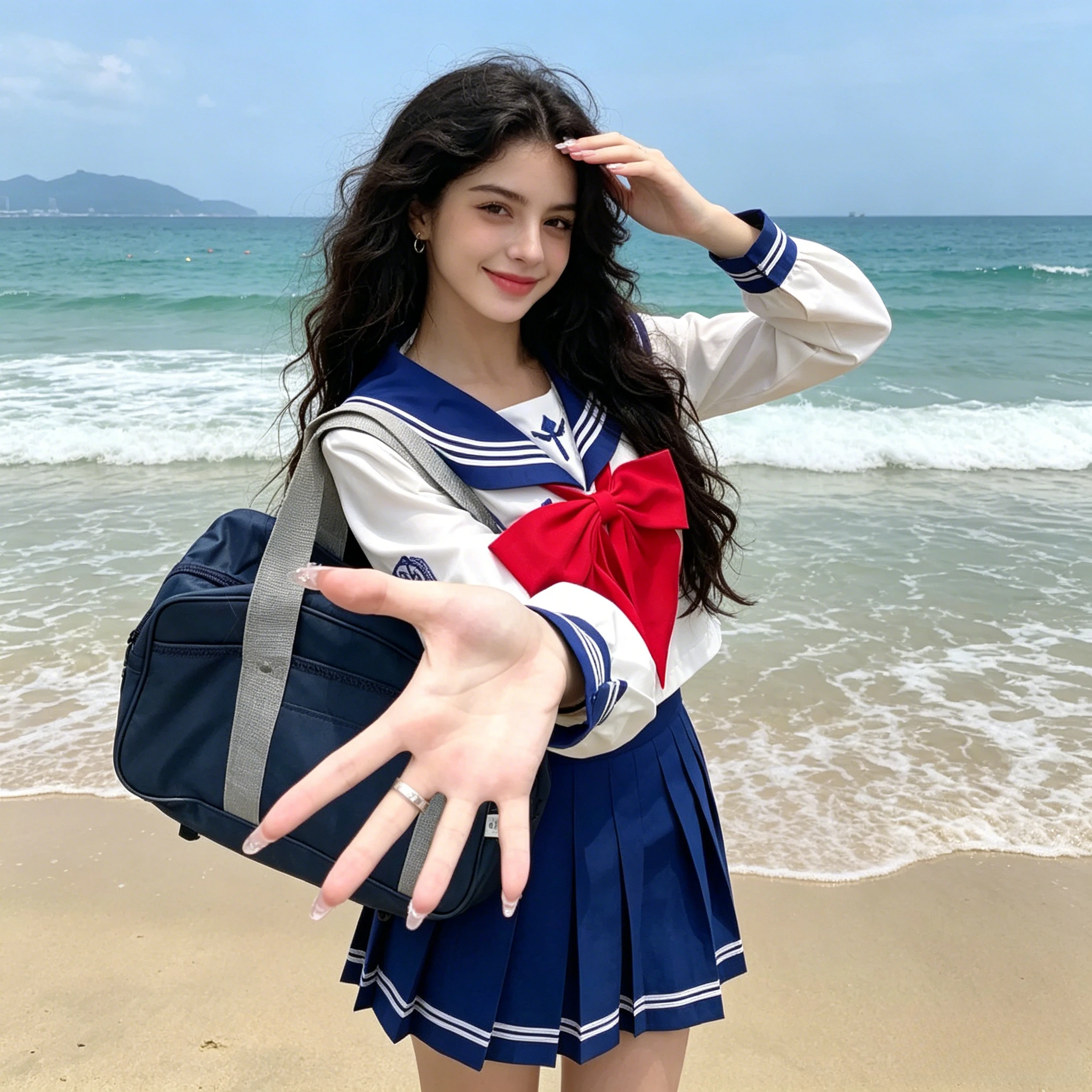 Spring and Summer College Feng Shui Handsuit Set, Waist Up Version, Sweet Girl's Vitality, Age Reducing Student Uniform