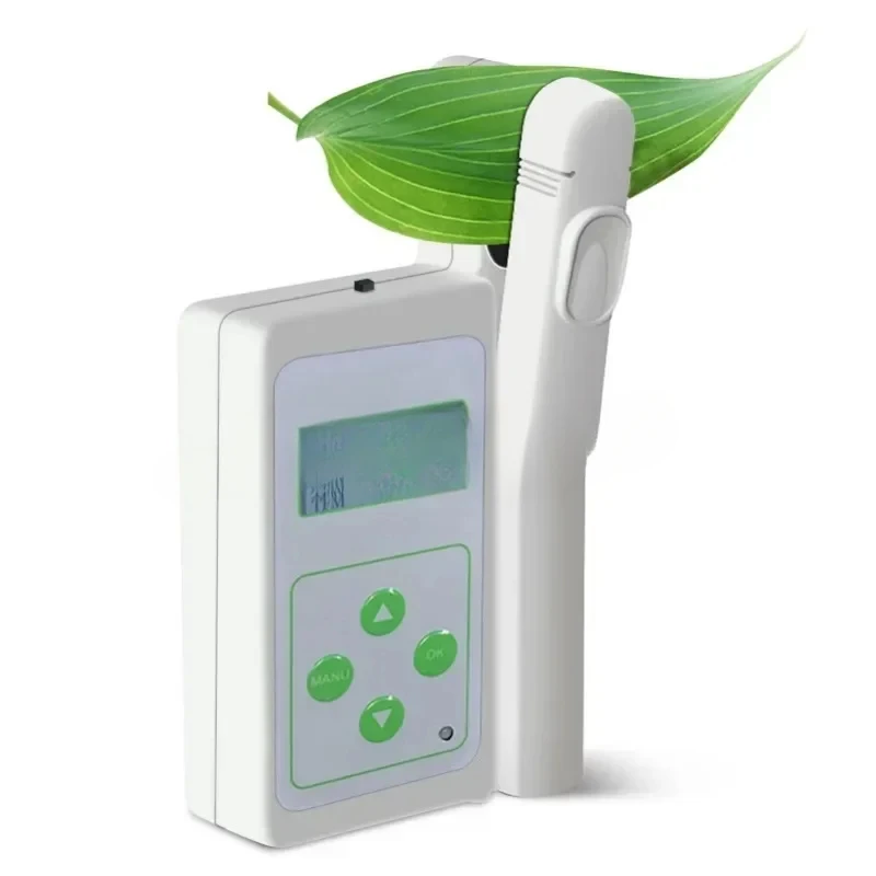 Portable handheld chlorophyll tester for measuring nitrogen content temperature and humidity detection  plant nutrition tester