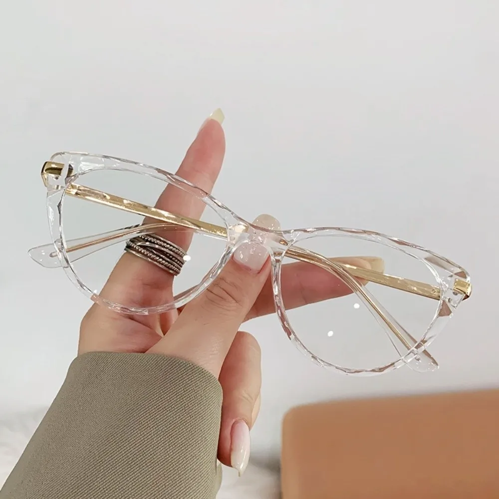 

Lightweight Anti Blue-lay Eyewear Leopard Print Costume Accessory Cat Eye Glasses Waterproof Decorative Women Plain Glasses