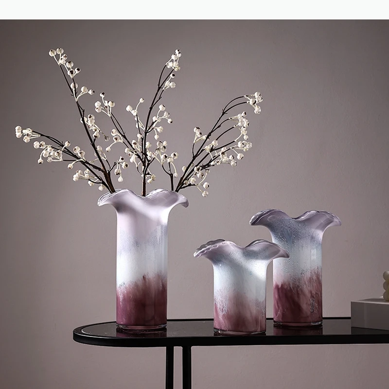 Leaf Bubble Glass Vase Hydroponics Plant Pot Table Decoration Flowers Arrangement Floral Vases Room Aesthetic Decor