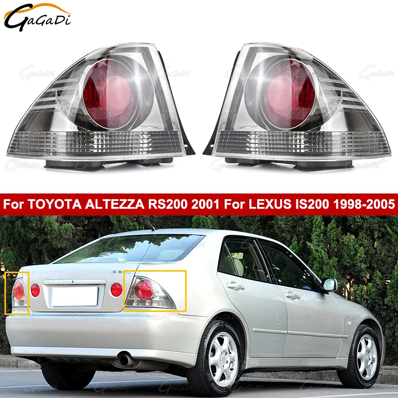 For TOYOTA ALTEZZA RS200 2001 For LEXUS IS200 1998-2005 Without Bulb Car Taillight Turn Signal Brake Light  Tail Lamp Cover