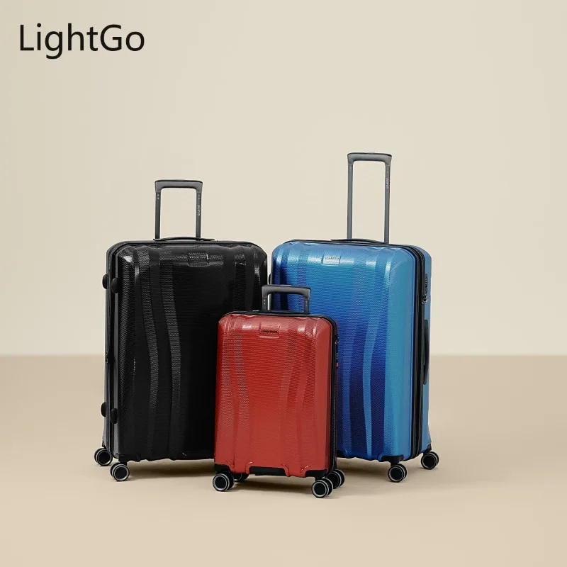 

Men Women 28 Inch Large Capacity Luggage Suitcase with Silent Wheels Anti-Bacterial Lining Expandable Electronic Scale Handles