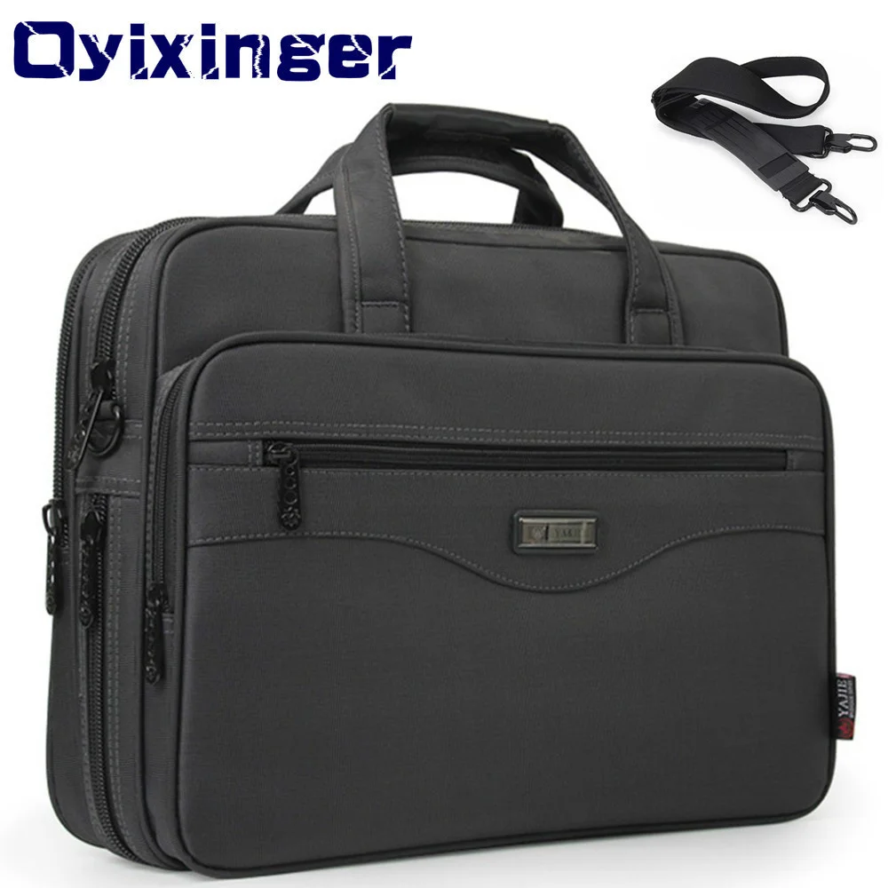 Mala de Nylon Impermeável para Homens Laptop Bolsa para Macbook Matebook Pro Computadores Bolsas Business Man Shoulder Travel Bags
