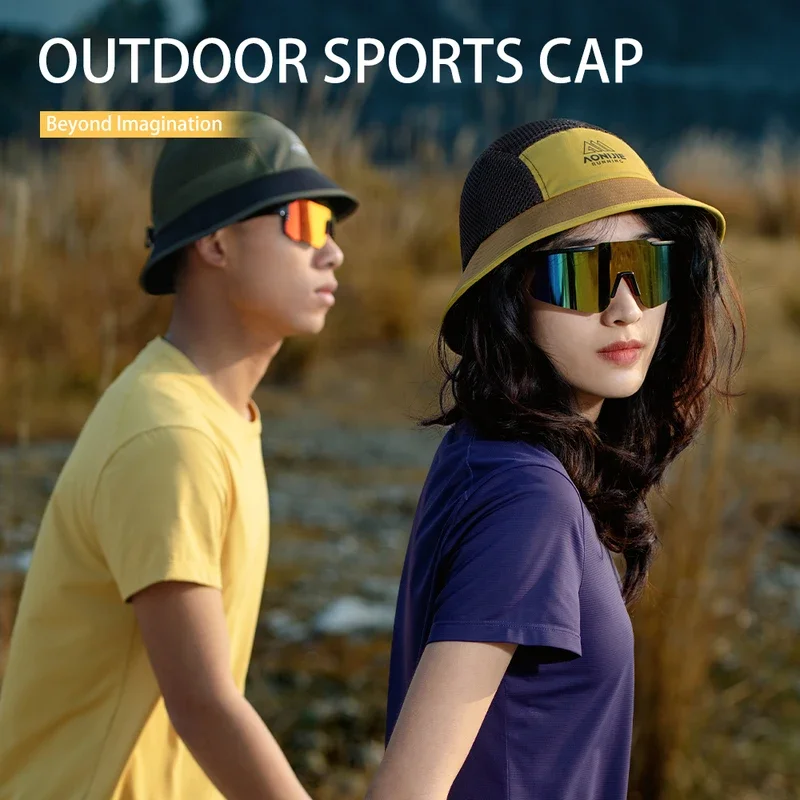 AONIJIE Outdoor Bucket Hat Women Men Breathable Mesh Sun Protection Running Quick Drying for Golf Cycling Trail Marathon E4632 view 3