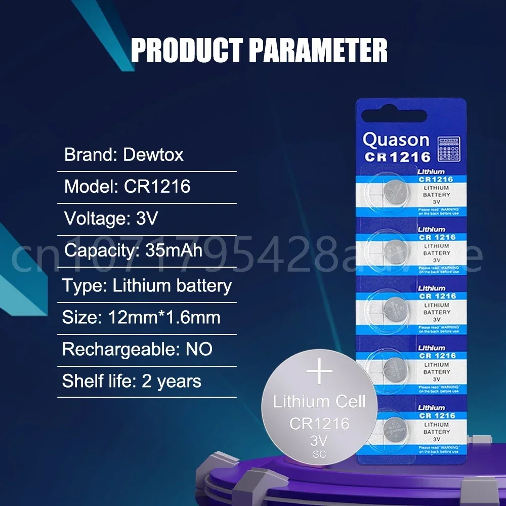 리모컨 컴퓨터 계산기용 리튬 리튬 이온 코인 셀 단추 배터리, CR 1216 시계, 50-200PCs, 3V CR1216