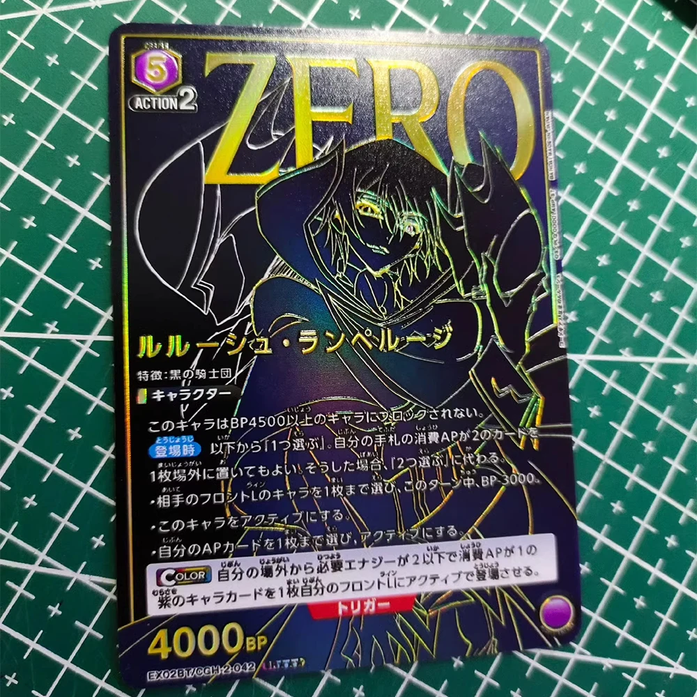 CÓDIGO GEASS Lelouch da Rebélião UA UNION ARENA Coleção Cartão Lelouch Lamperouge C.C. Flash Refrativo Texturizado Presentes para Crianças