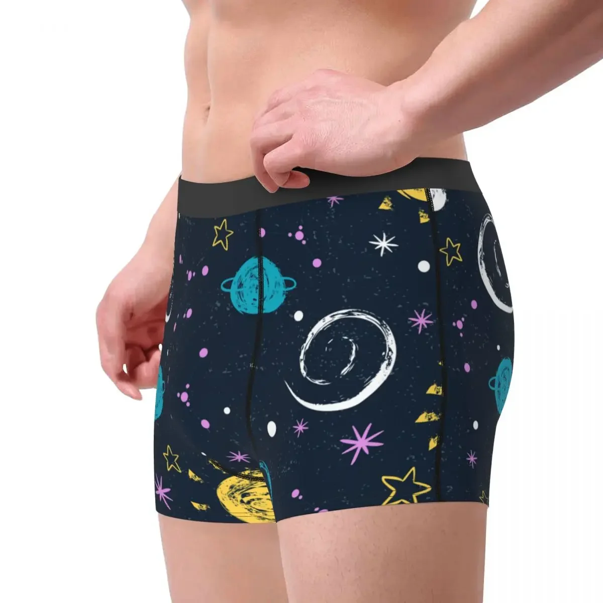 Men's Panties Underpants Boxershorts Lovely Galaxy Space Underwear for Man Sexy Male Boxer Shorts