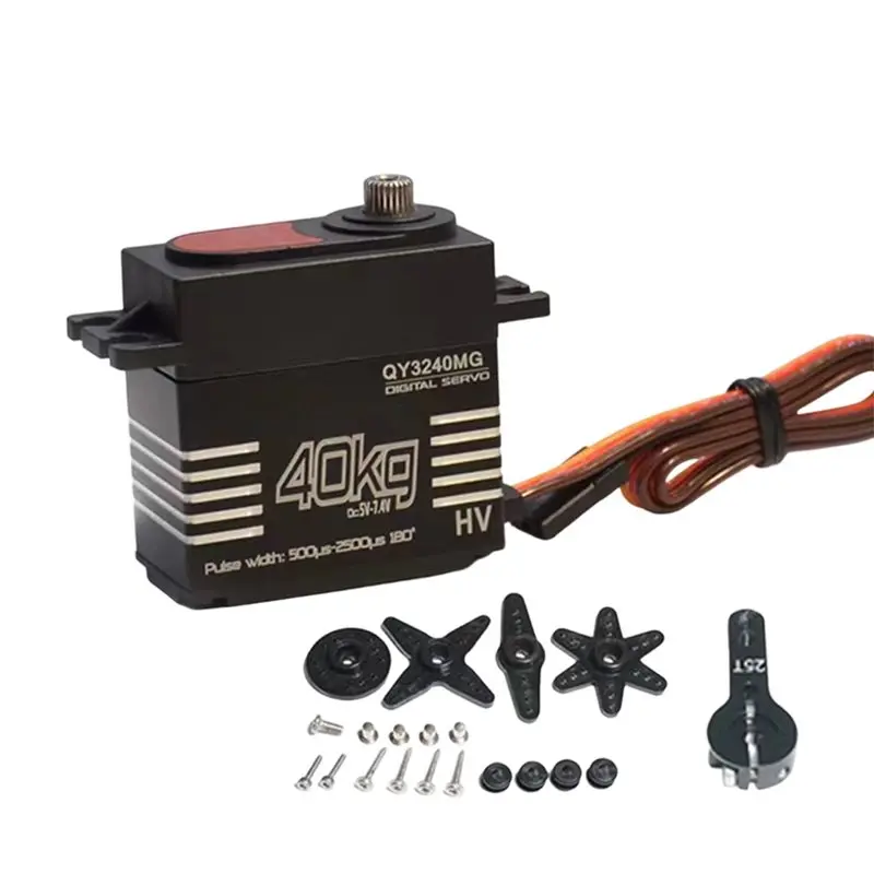 

FBIL-High-Speed 40KG Waterproof Digital Servo High Torque Metal Gear With 25T Servo For 1/8 1/10 RC Car Kit