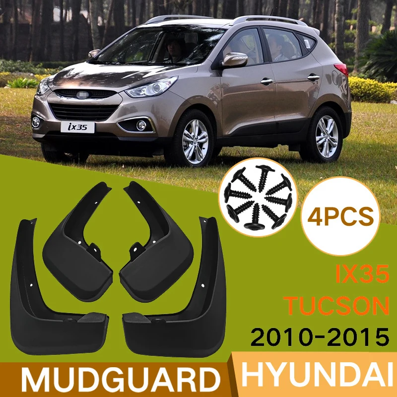 

4 шт. для Hyundai Tucson ix35 2010-2015 2011 2012 2013 2014 автомобильные шины крылья водонепроницаемые брызговики полипропиленовые пластиковые аксессуары