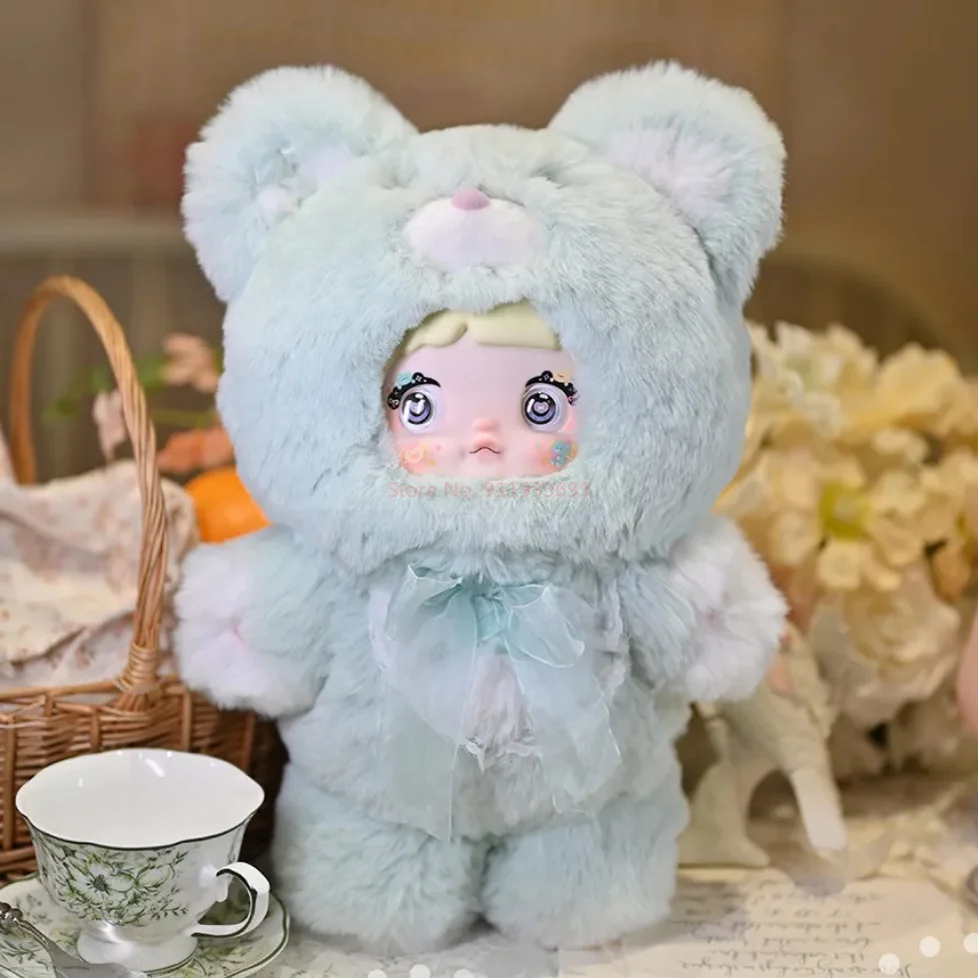 Hot Nommi 400% กล่องตาบอด Goodnight Bear Series Nommi ตุ๊กตาไวนิลตกแต่งห้องตุ๊กตา Mystery กล่องของเล่น Xmas ของขวัญของเล่น