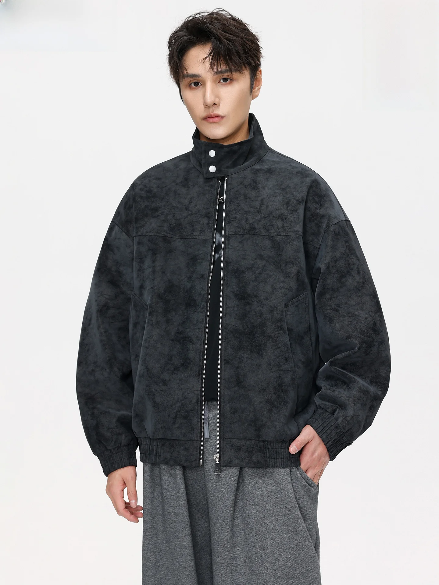 

Американская ретро-куртка свободного кроя из искусственной замши в уличном стиле, повседневная верхняя одежда для осени WASSUP DOZEN