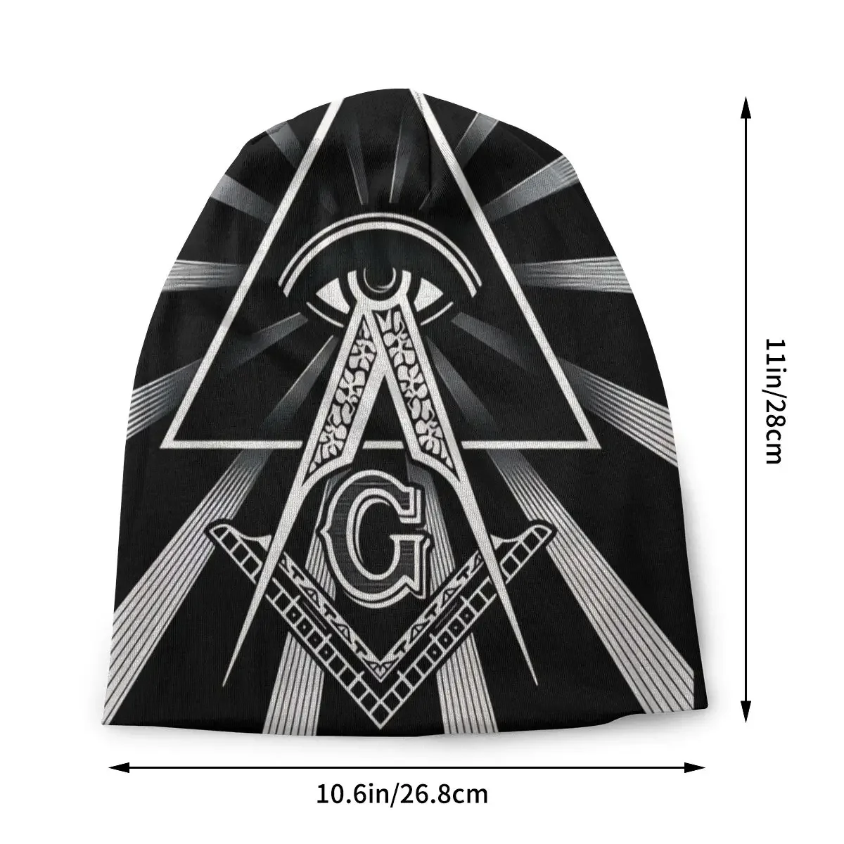 Freemason Masons Masonic Men Women Thin Beanies Windproof Ski Cap Skullies Bonnet Hat