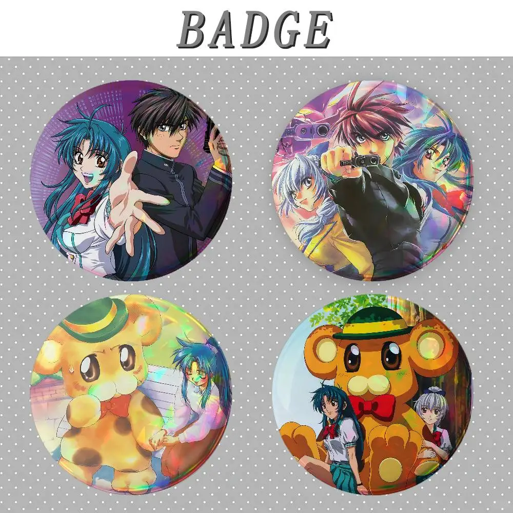 Full Metal Panic Badges Tinplate Soft Button Pin Brooch Metal Badge Custom Jewelry Accessories Hat Bag Lapel