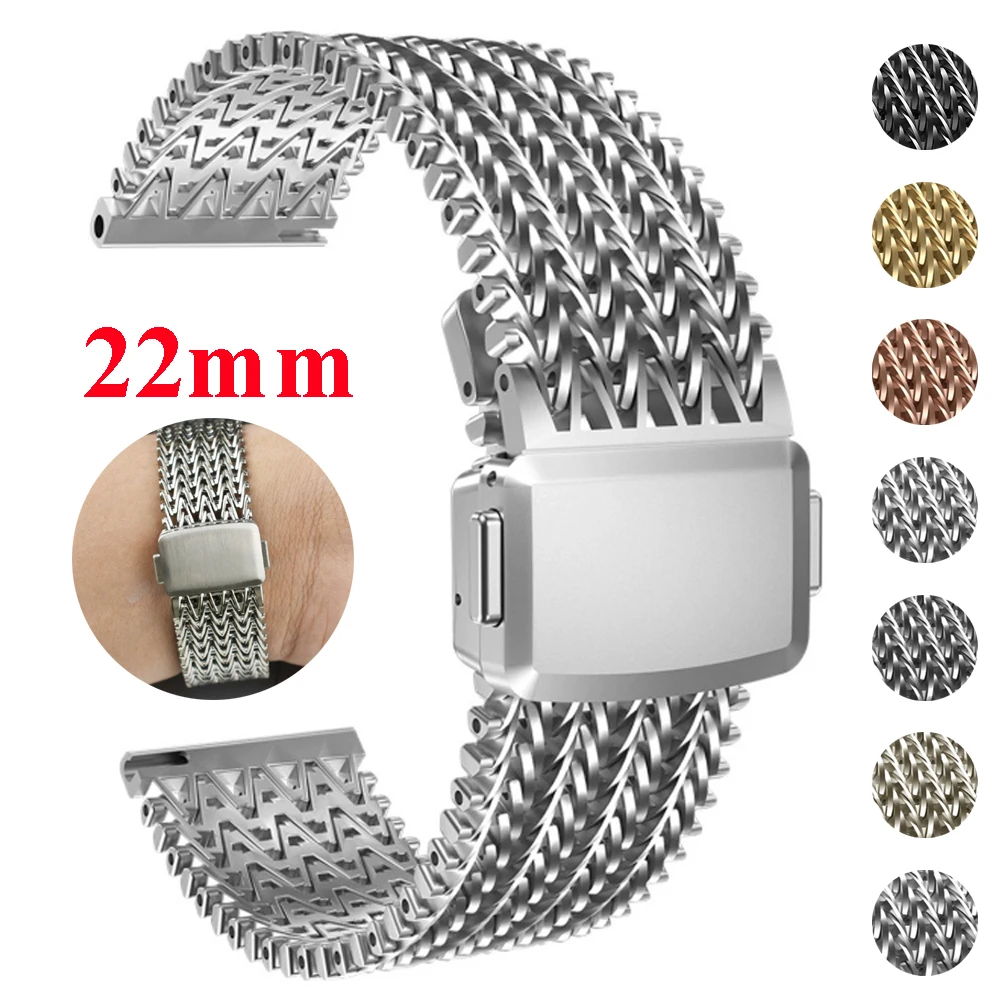 

Магнитный ремешок из нержавеющей стали 22 мм для Xiaomi Watch 2 Pro S4 S3 S2 S1 Pro Active Металлический браслет для Redmi Watch 5 Active 5Lite