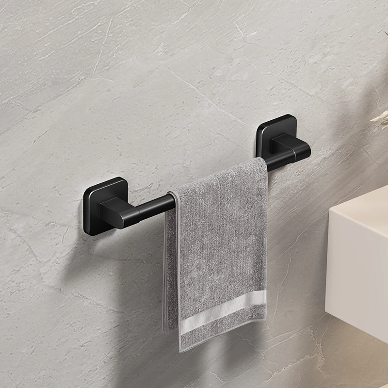 Badkamer handdoekhouder wit zonder boren badkamer zwart handdoekenrek handdoekstang zelfklevend badkamer handdoekenrek handdoekenrek