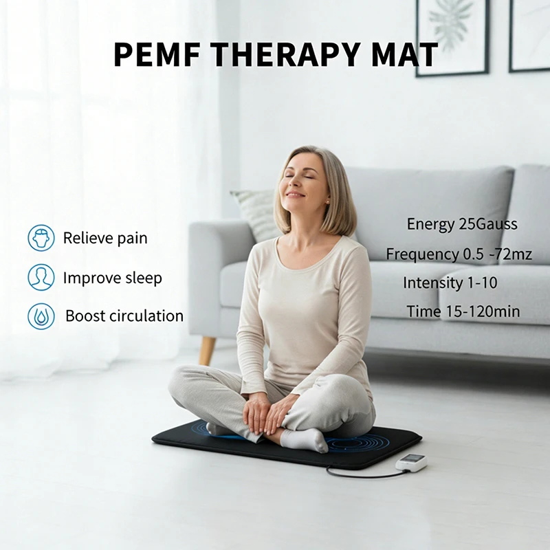 200*60cm PEMF-Matte PEMF Magnettherapie-Gerät Physio-Magneto-Maschine Ganzkörper-Schmerzlinderung Verbesserung des Schlafs Förderung der Durchblutung