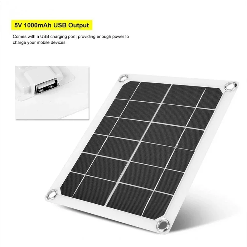 Painel solar portátil 20w 5v usb célula solar ao ar livre telefone power bank carga para ciclismo acampamento caminhadas escalada viagem à prova dwaterproof água