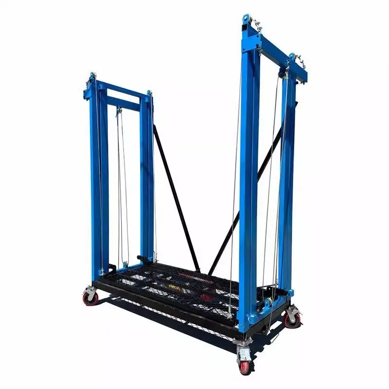 인기 판매 500KG 2m 6m 10m 접이식 전동 비계 리프트 플랫폼 (벽면 페인트, 건축 및 장식용)