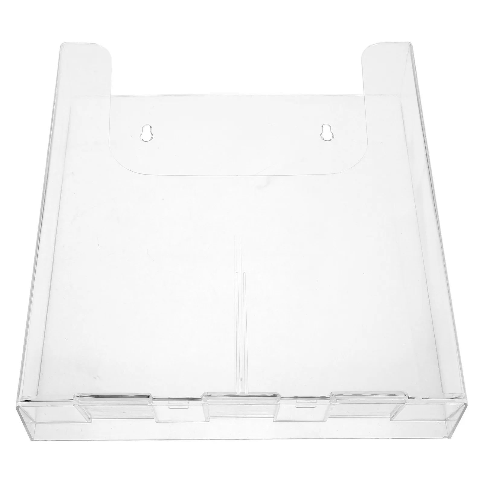Wall Mount Acrylic Document Holder Clear Hanging File Organizer A4 Folder for Posters Flyers Magazines Office File Storage