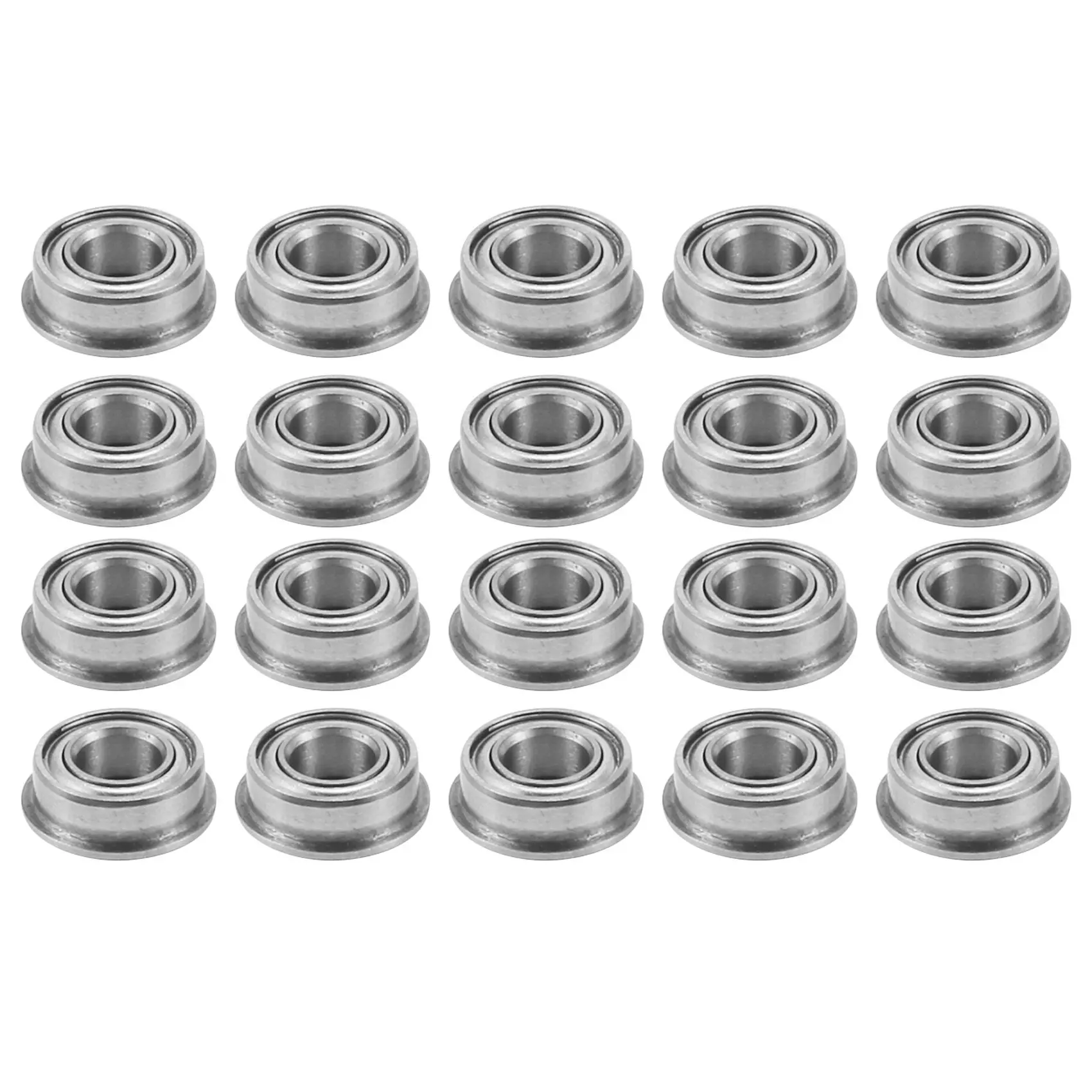 20PCS MF84ZZ LF840ZZ Shielded Flanged 4 x 8 x 3MM Model Ball Flange Bearing