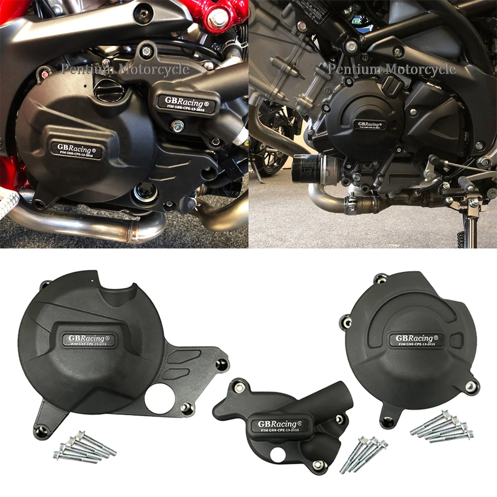 

Motorcycle Secondary Engine Cover Protection Set Case for GBRaing for Suzuki SV650 SV 650 SV650 X DL650 V-STROM