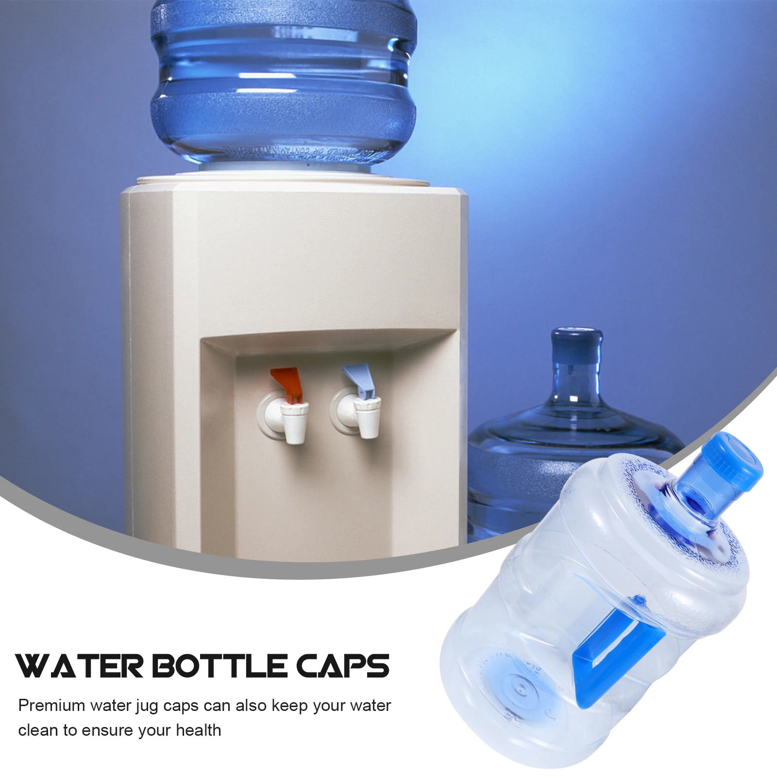 

1pc Heat Resistant Handle Pc Water 7.5L Bpa Free Plastic Purified Water Storage Pail For Home Office Blue Easy Carry Liquid