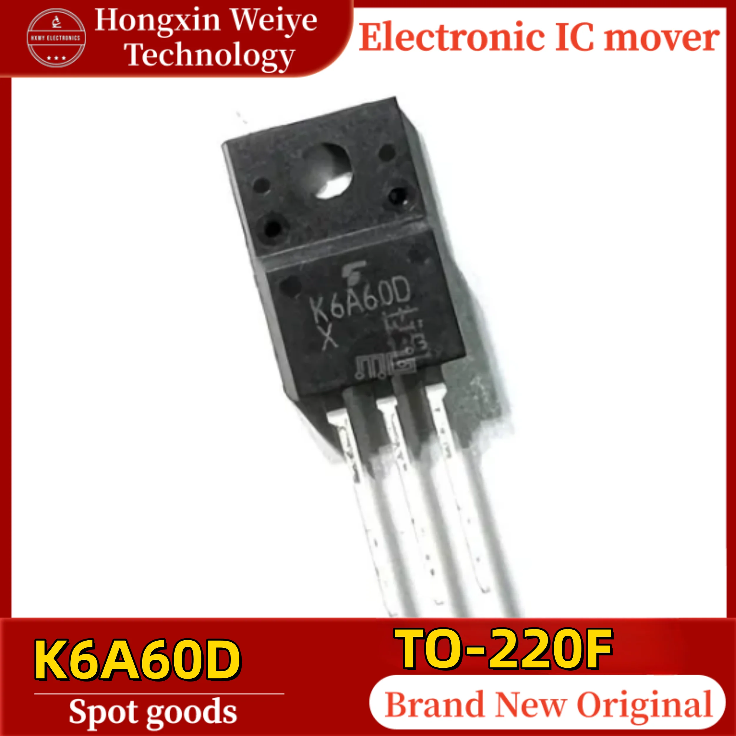 

(30/50 pieces) K6A60D TO-220F K6A60 600V 6A MOSFET Power Transistor IC 100% Original In Stock Fast Shipping