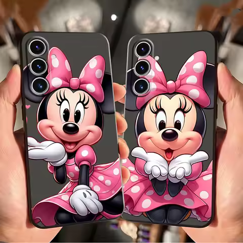 Disney Minnie Mouse Case for Samsung Galaxy S24+ S24 Plus S22 S20 S21 S9 S23 FE S25+ S25 Ultra Soft Back Phone Cover