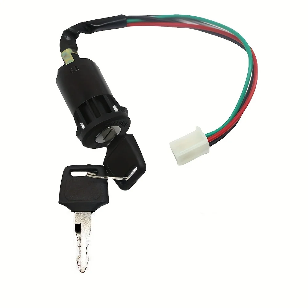 Universal Motorcycle Ignition Switch with Key for ATV 50-250cc, Off-road Motorcycles, Room Electrical Hard Wiring, Operating Vol image 2