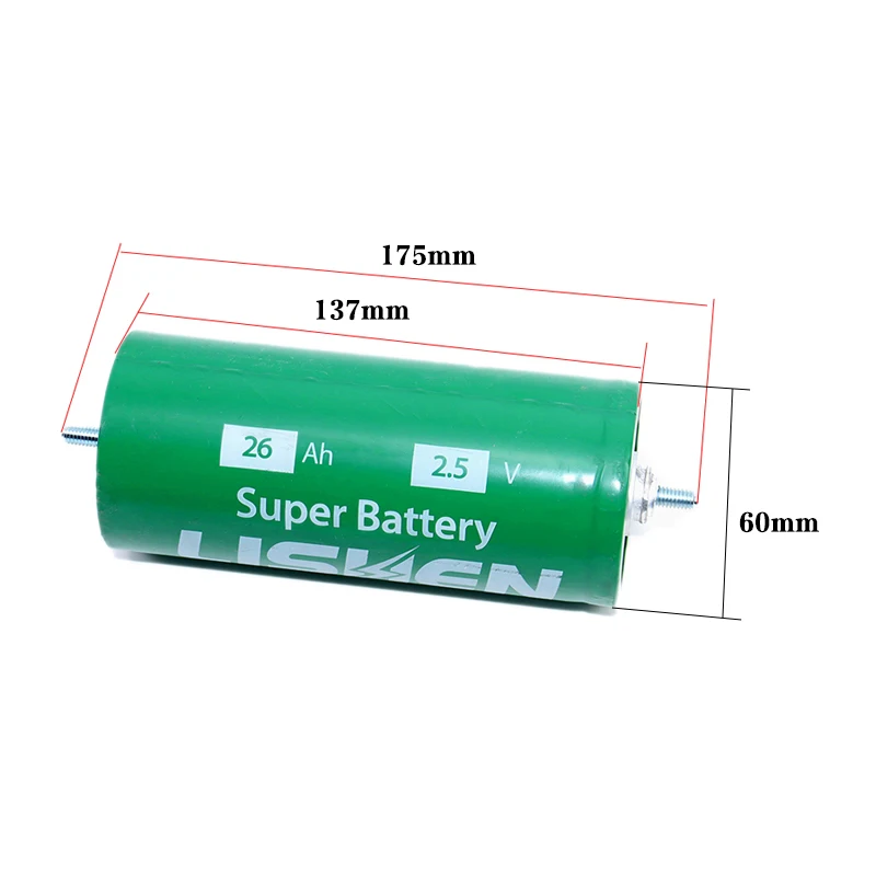 1-5pcs New 2.5V 26Ah Lithium titanate battery 20C High power diy 12v 24v Electric boat Solar RV Speaker LTO Rechargeable battery