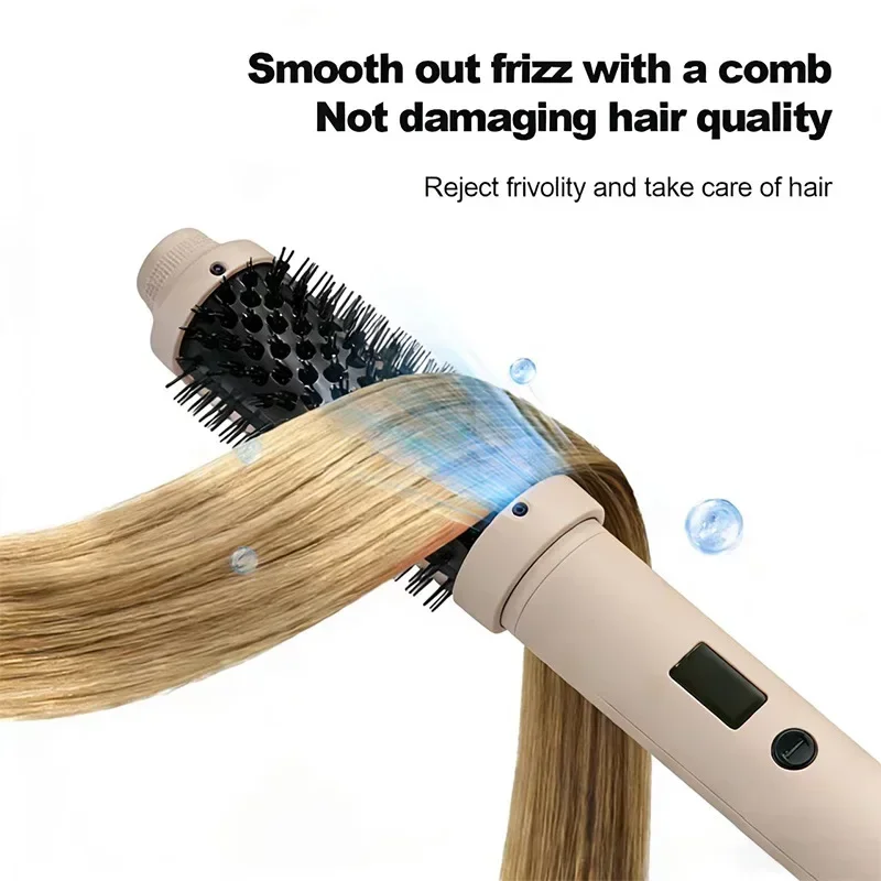 High quality  Modeling Electric Heating Comb Roll Straight Dual-purpose Electric Heating Comb Inner Buckle Fluffy Roller Curling