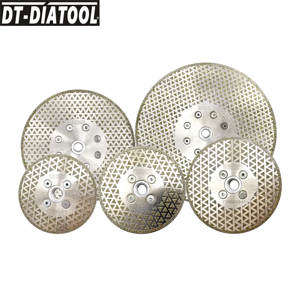 DT-DIATOOL-Disco De Moagem De Corte De Diamante Revestido Lado Único, Lâmina De Serra De Lixamento Galvanizado, M14 para Telha De Mármore De Granito, 1Pc