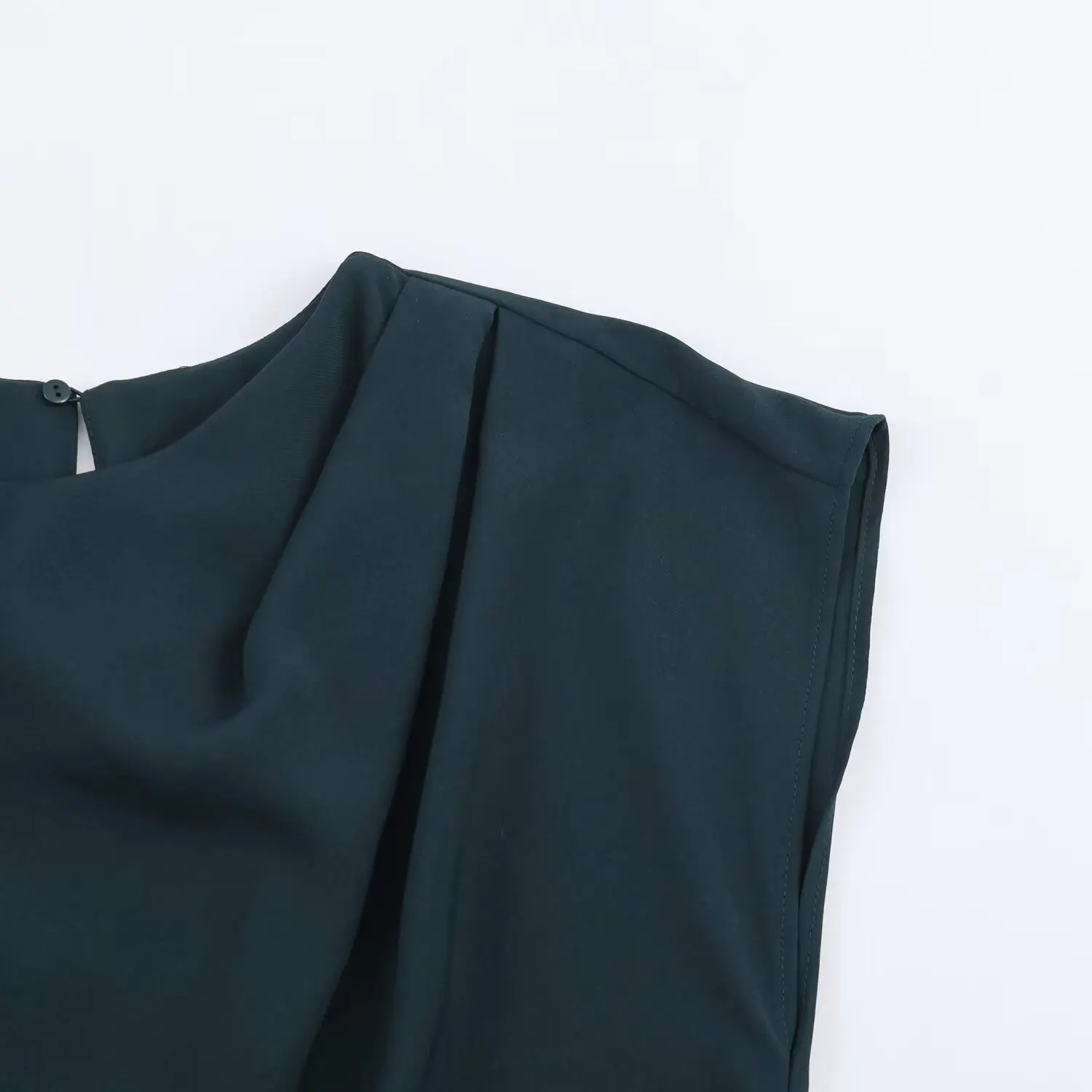 Neue Herbstkleidung für Damen 2025, schlichtes und stilvolles Patchwork-Midikleid.