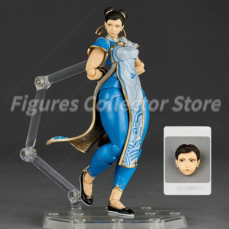 متوفر في المخزون KAIYODO Amazing Yamaguchi Revoltech Street Fighter 6 Chun Li Action Figure Toy Model Gift