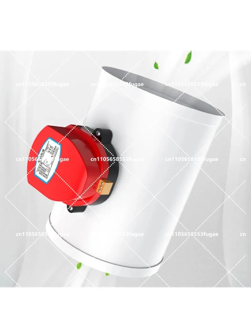 220V PVC air damper valve air ventilation valve electric air duct value motorized damper value / Two-way switch for hvac system