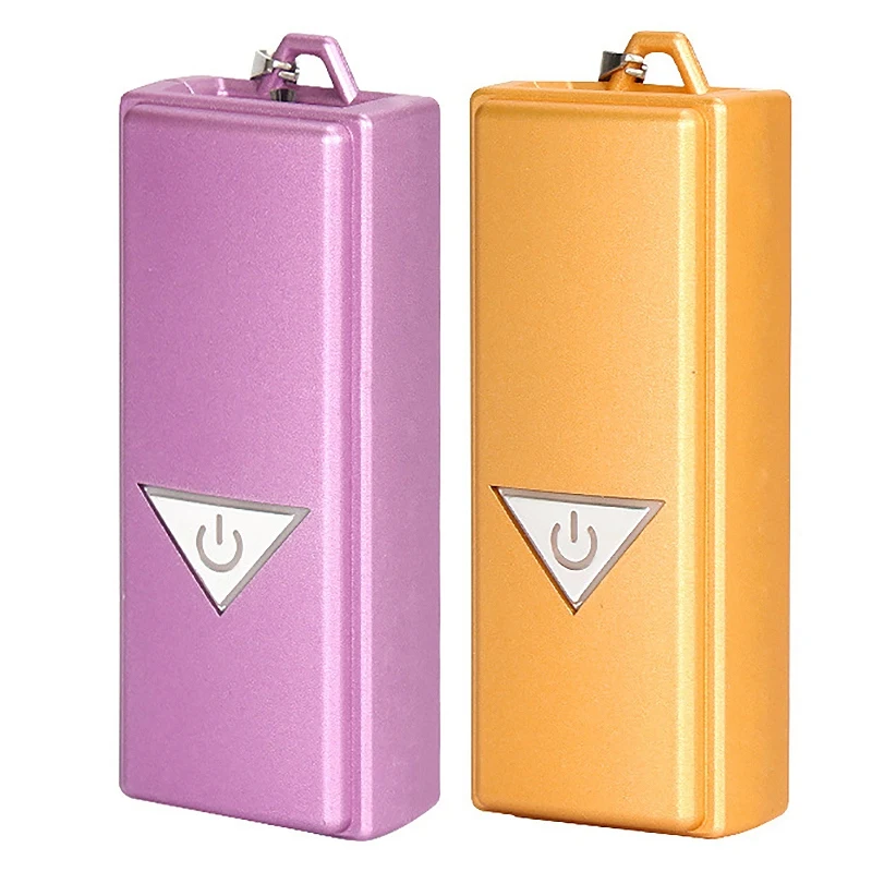 Promotion!2 Pcs Hanging Neck Air Purifier, Stylish Personal Wearable Necklace Home Portable Negative Air Purifier Gold+Purple
