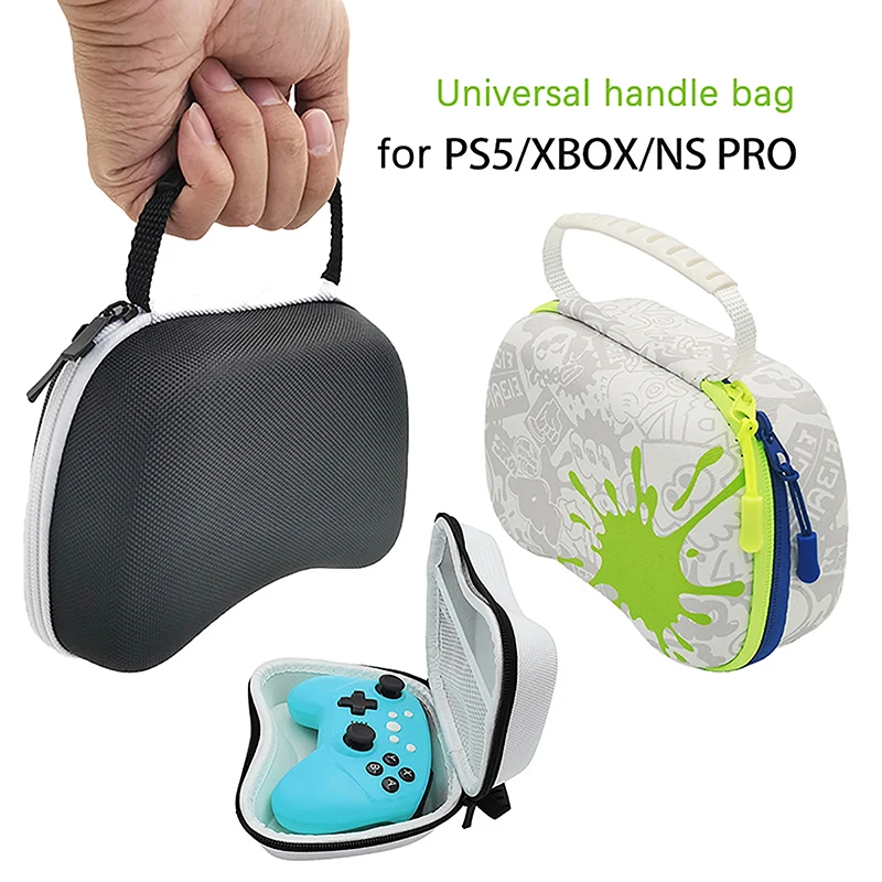 Soft Nylon Fabric Interior and Hard Outer Carrying Case For PS5/NS PRO/XBOX Switch Pro Controller Joystick Protector Storage Bag