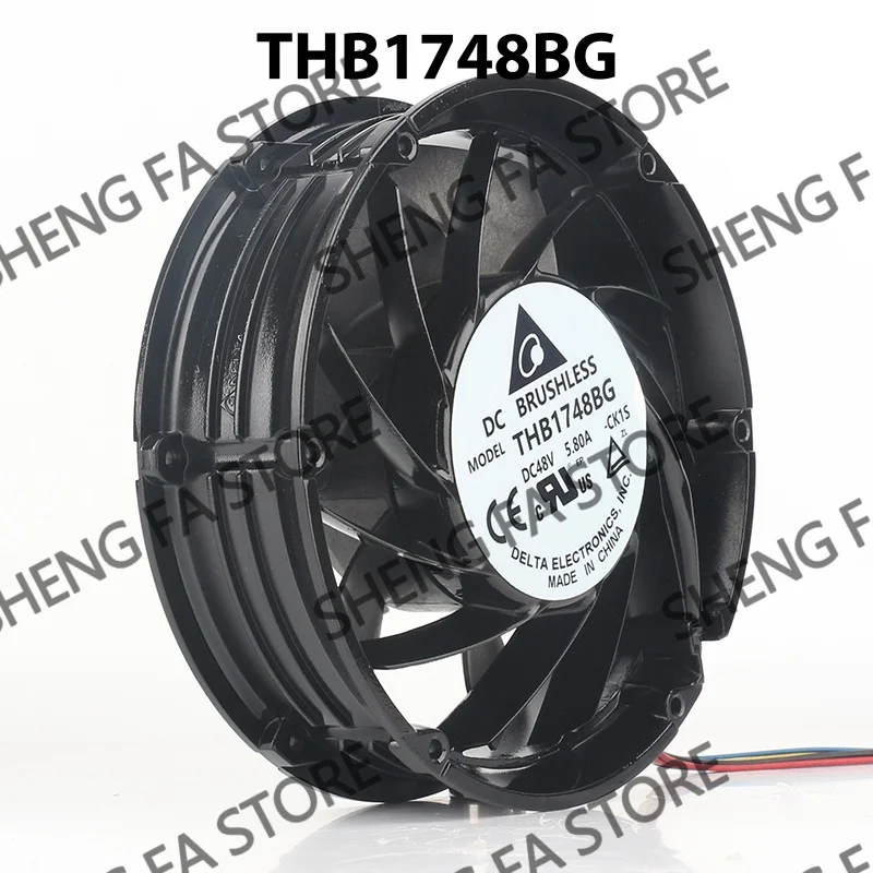 AC EC 17251 172X172X51MM 17CM Delta 5V 12V 24V DC 48V 5.80A Server inverter High air volume Aluminum frame THB1748BG cooling fan