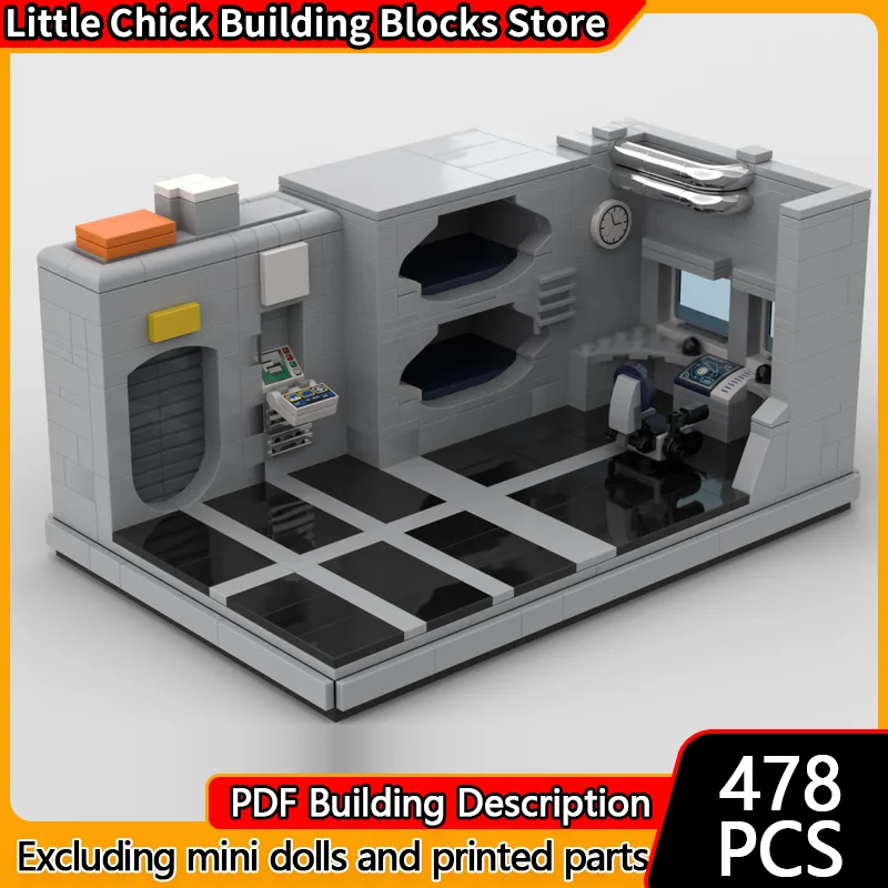 Stad Street View Model MOC Bouwstenen Ruimte Woonkamer Scène Modulaire Technologie Kinderen Vakantie Geschenken Monteer Speelgoed Pak