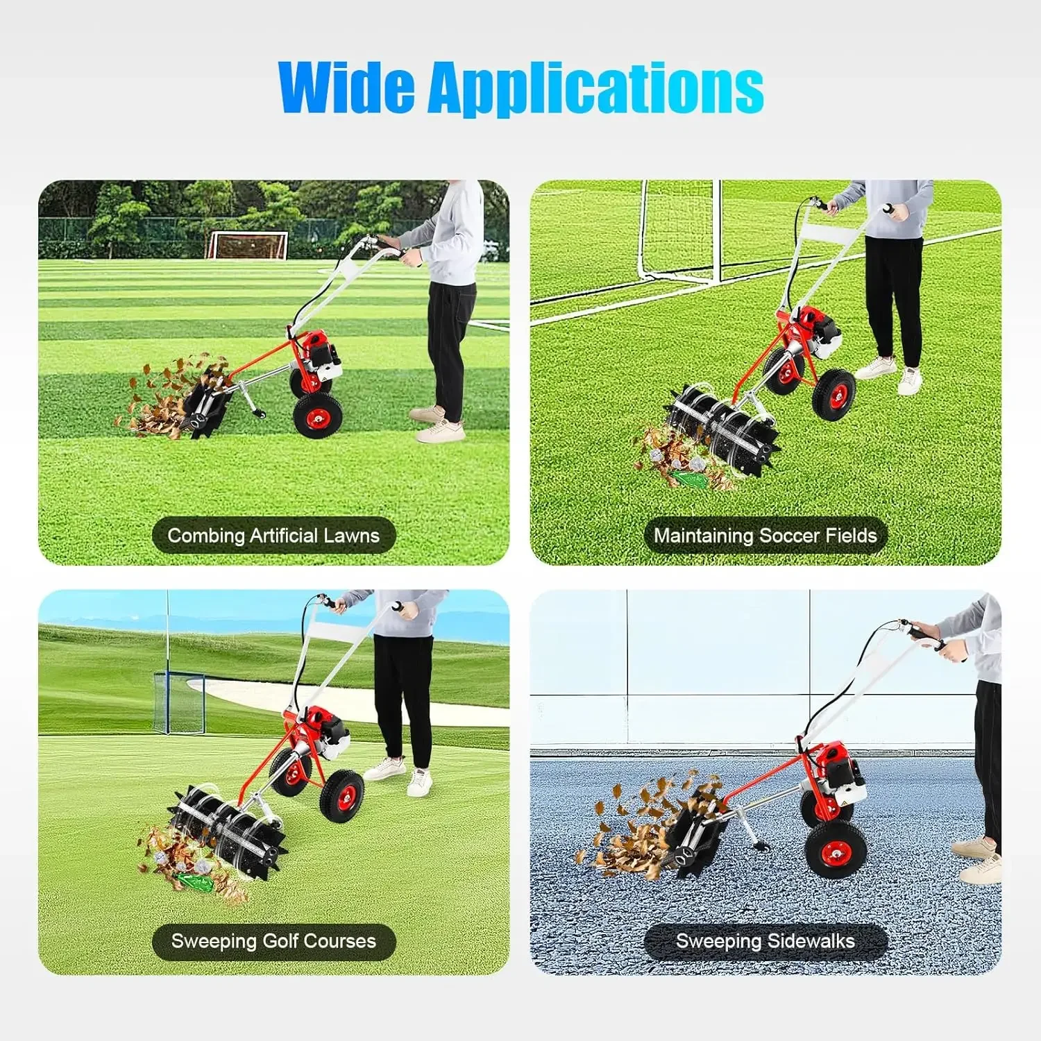 Penyapu Salju Efisien dan Hemat Waktu dengan Mesin Bensin, Penyapu Rumput dan Penghilang Gulma dengan Mesin Bensin