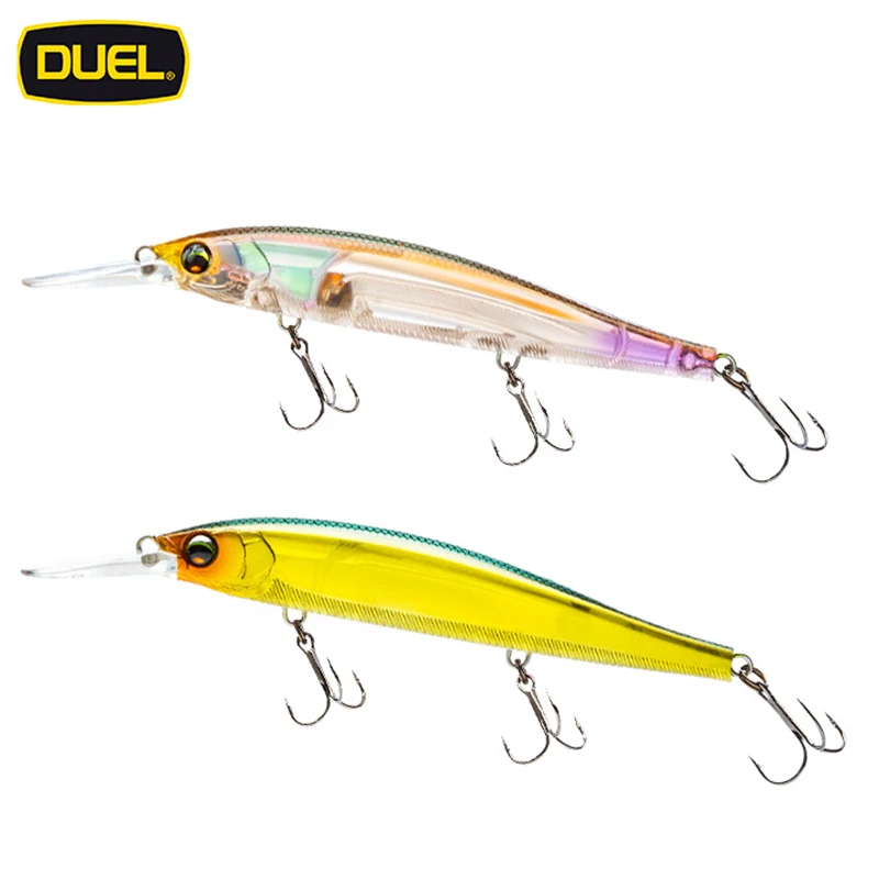 

Japan DUEL Floating Minnow Slow Floating Hard Bait F1238 Long Casting Croaker Bass Road Runner Fake Bait