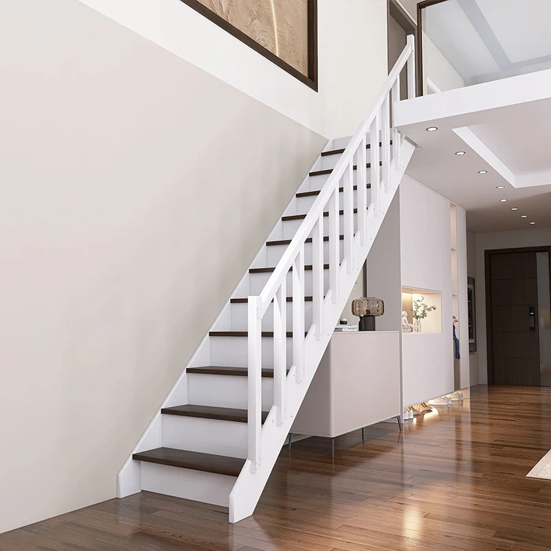 

Duplex solid wood stairs, custom, integral stairs, simple corner ladders, indoor and outdoor loft ladders, factory direct sales