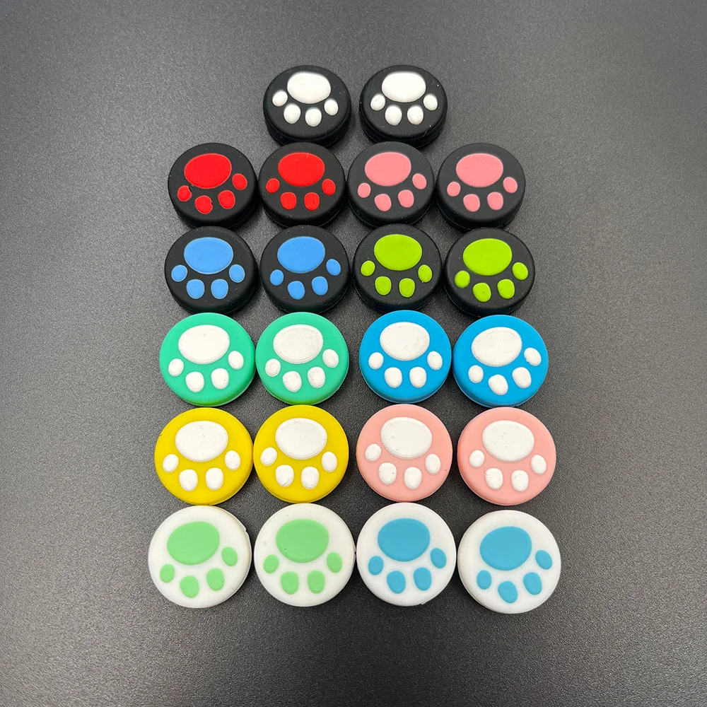 عصا إبهام سيليكون قبضة عصا التحكم غطاء الجلد ل PS5 ، PS4 ، سلسلة XBOX X وحدة تحكم ، 2 من