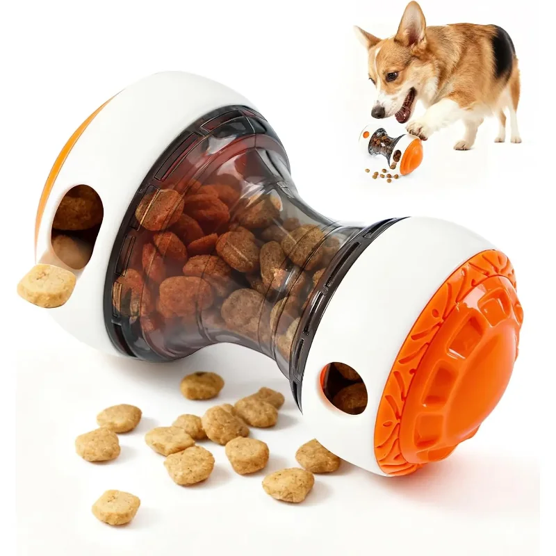 

Interactive dog toys for small dogs - Adjustable Treat Dispensing Ball Food Dispenser Slow Feeder, Puppy Enrichment Training Toy