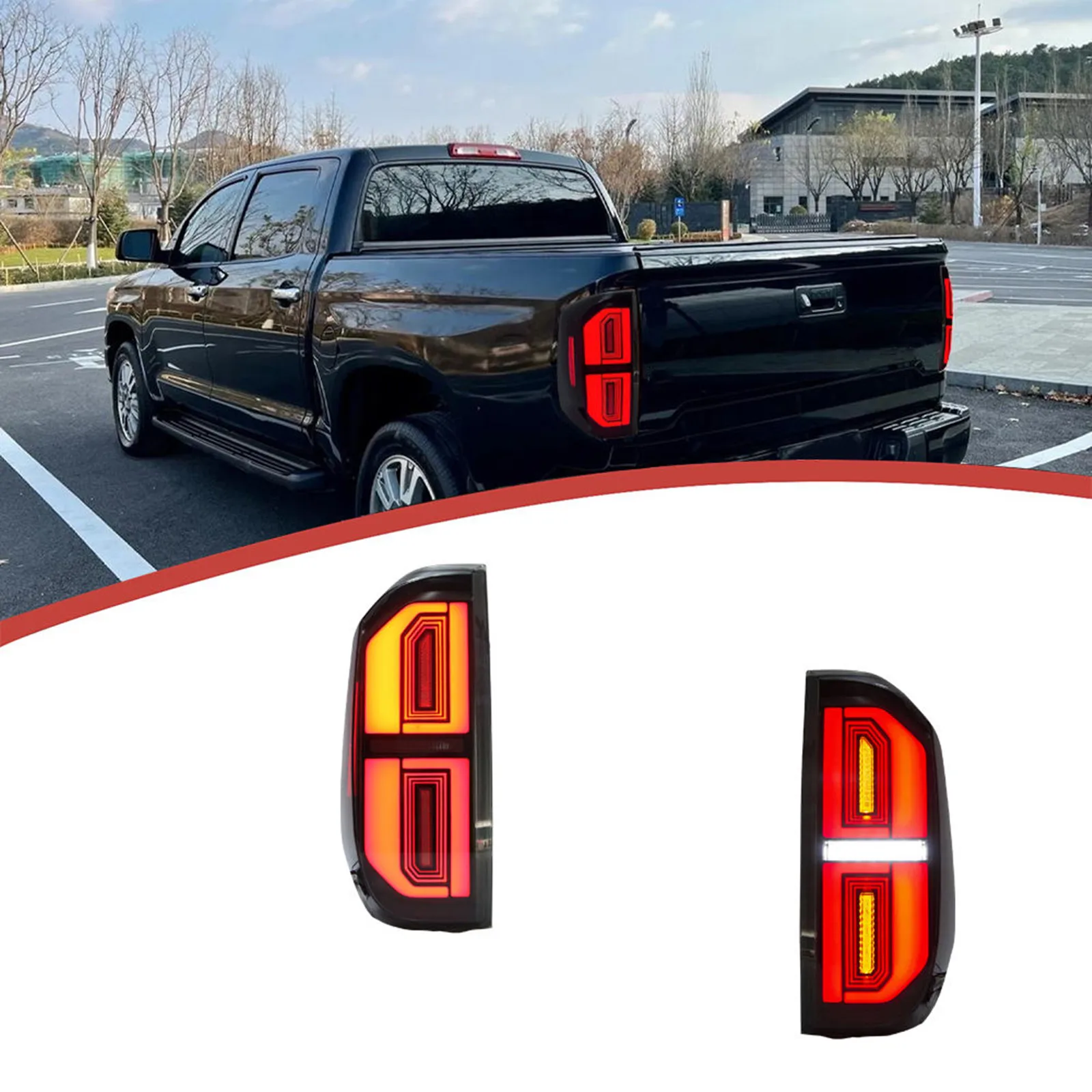 

Задний фонарь в сборе для Toyota Tundra 2014-2021, автомобильный светодиодный задний фонарь, задние фонари