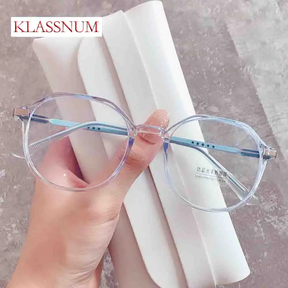 Unisex Anti-Stress Decorative Blue Light Blocking Filter Computer Glasses Men Women Frame Eyeglasses Clear Spectacles