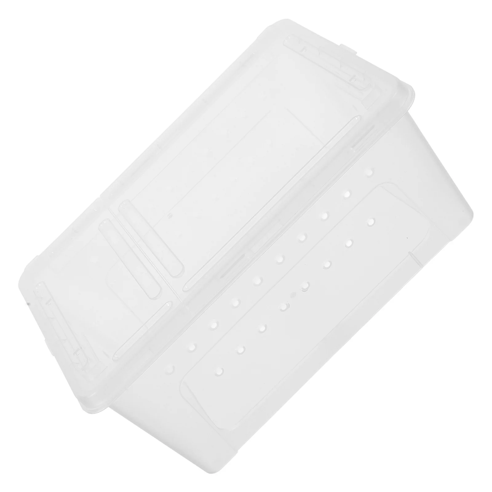 

Spider Habitat Cage Multifunctional Abs Plastic Terrarium For Young Spiders Escape Proof Reptile Breeding Box Transparent