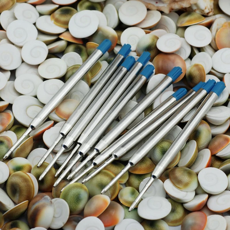 

Много по 10 шт. стержни для шариковых ручек Jinhao, инструмент для письма, синяя точка M, горячая распродажа