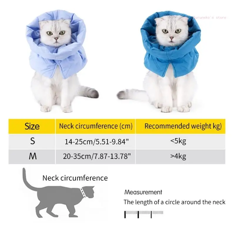 Relief and Protections Provided Soft Cone Collar for Cats Following